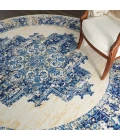Nourison Grafix Round Area Rug GRF14-White