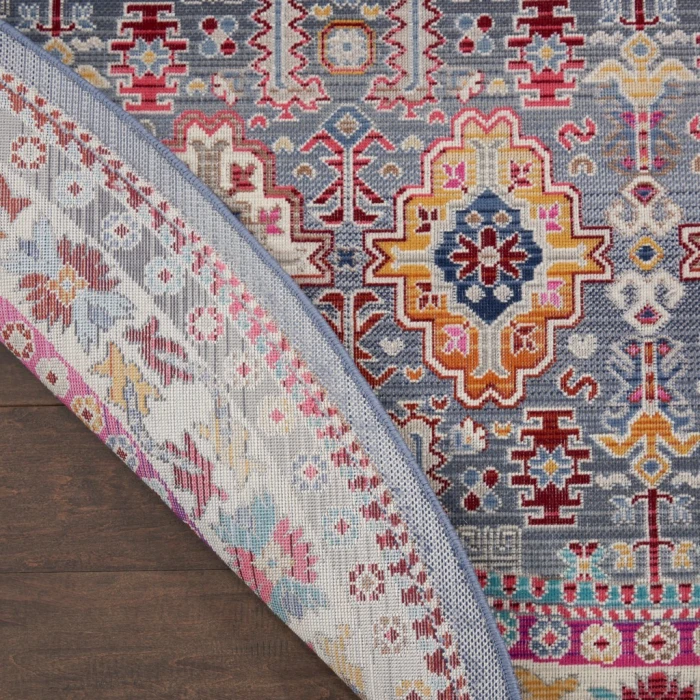 Nourison Vintage Kashan Area Rug VKA05-Grey/Multi