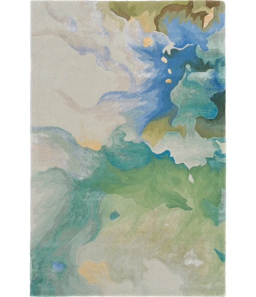 Nourison Prismatic Area Rug PRS16 Seafoam 3'9" x 5'9"