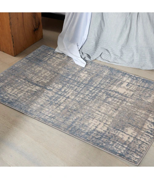 Calvin Klein Rush Area Rug CK950 Ivory Blue