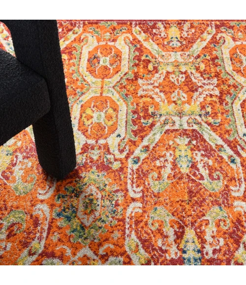 Nourison Allur Area Rug ALR05-Red Multicolor