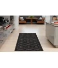 Nourison Easy Care Charcoal Black NES01 2 ft. 2 in. X 10 ft. Rectangle Rug