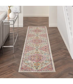 Nourison Home Passion PSN25 Ivory Pink 2 ft. 2 in. X 10 ft. Area Rug