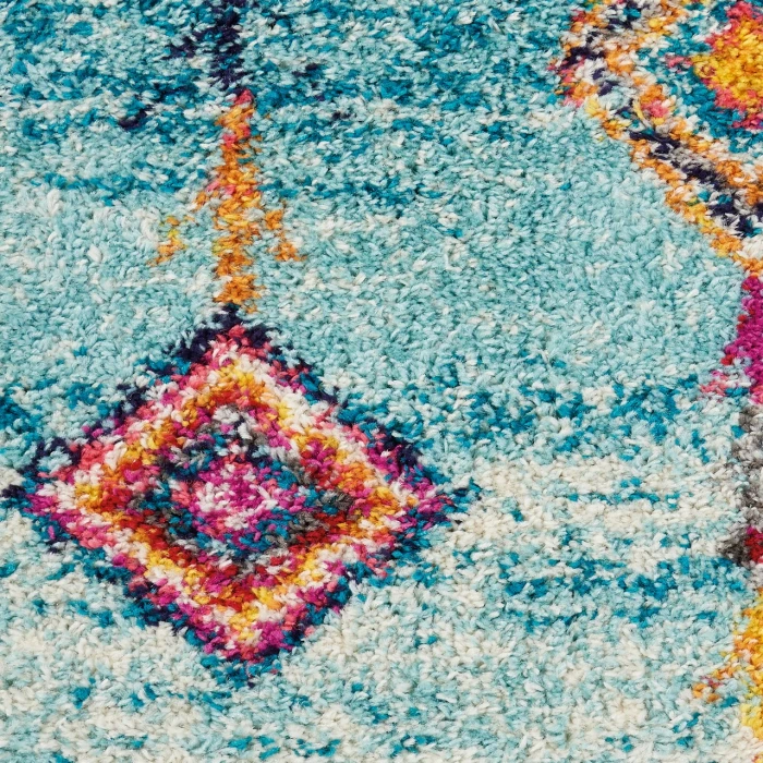 Nourison Nomad Aqua NMD04 2ft.2in. x 4ft. Rect. Rug