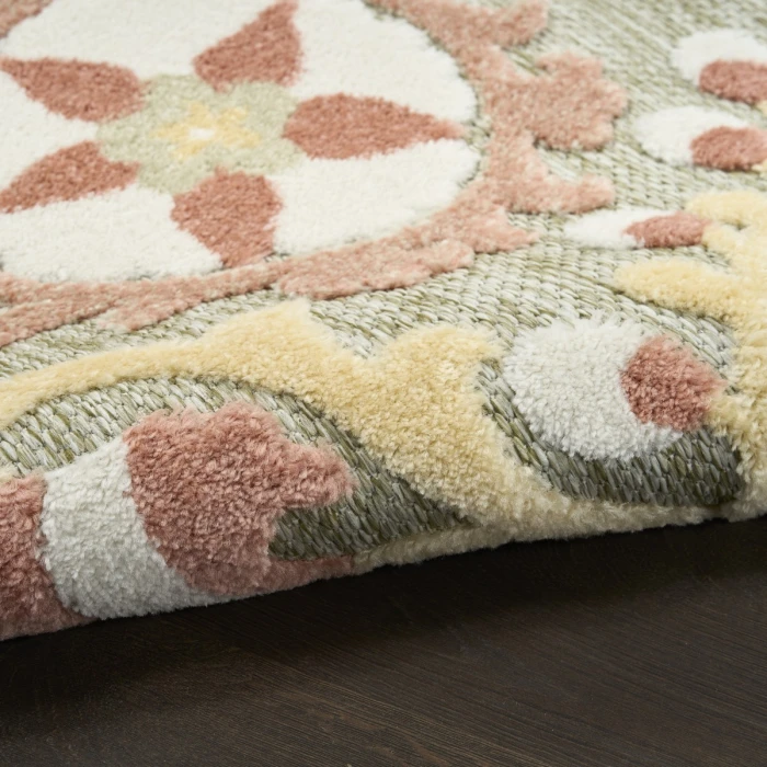 Nourison Aloha Sage Rose ALH17 7 ft. 10 in. X 10 ft. 6 in. Rect. Rug