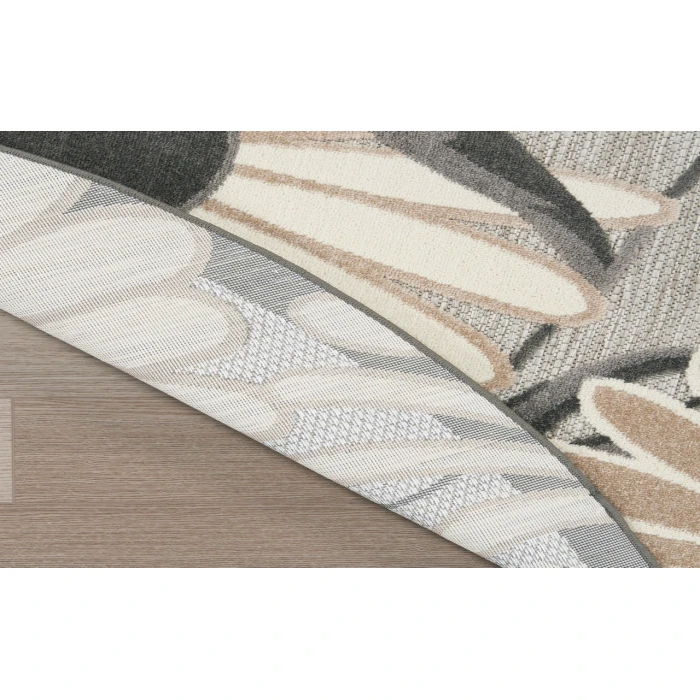 Nourison Aloha Beige ALH33 5 ft. 3 in. Round Rug