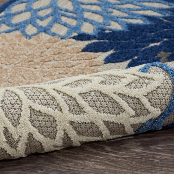 Nourison Aloha Round Area Rug ALH05-Blue/Multicolor