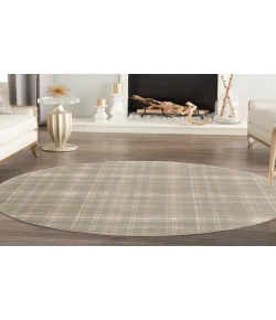 Nourison Home Grafix GRF03 Olive 8 ft. Round Area Rug