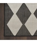 Nourison Positano Black POS04 10ft. Square Rug