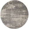 Calvin Klein CK950 Rush CK953 Grey Beige 8 ft. Round Area Rug