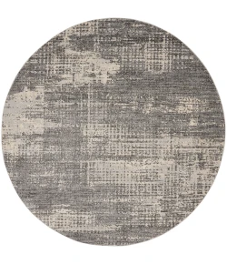 Calvin Klein CK950 Rush CK953 Grey Beige 8 ft. Round Area Rug