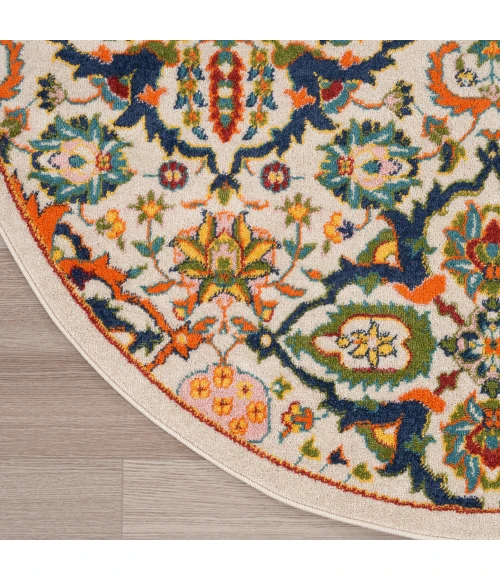 Nourison Allur Area Rug ALR03 Ivory Multicolor