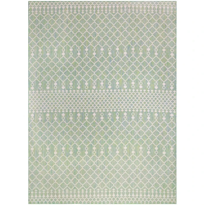 Nourison Positano Blue Green POS02 9 ft. X 12 ft. Rect. Rug