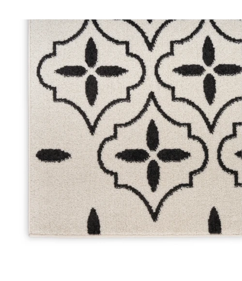 Nourison Home Nourison Essentials Ivory Black NRE04 6 ft. X 9 ft. Rectangle Rug