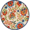 Nourison Home Aloha ALH17 Multicolor 5 ft. 3 in. Round Area Rug