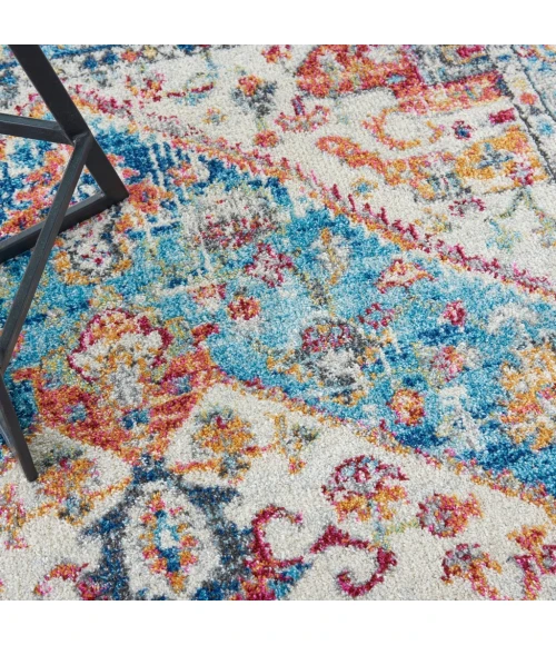 Nourison Passion Area Rug PSN23-Ivory/Light Blue