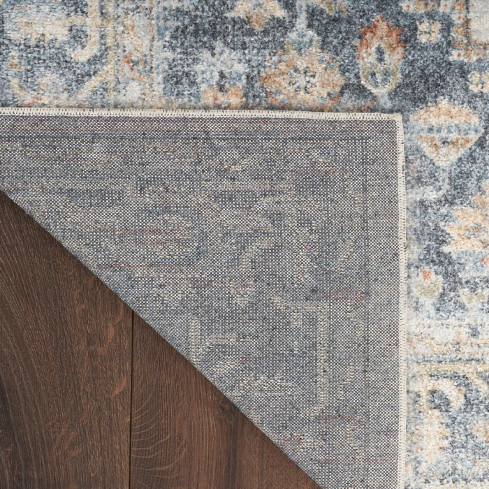 Nourison Astra Machine Washable Area Rug ASW11 Grey/Gold