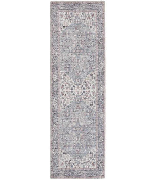 Nicole Curtis Machine Washable Series 1 Area Rug SR104 Grey