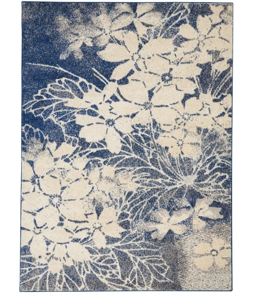 Nourison Tranquil Area Rug TRA08-Beige/Navy