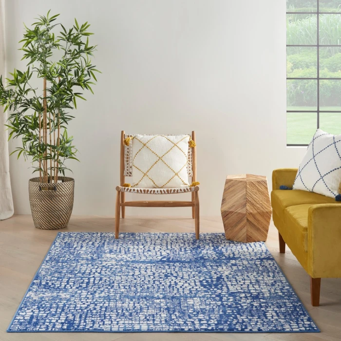 Nourison Whimsicle Area Rug WHS07-Ivory Navy