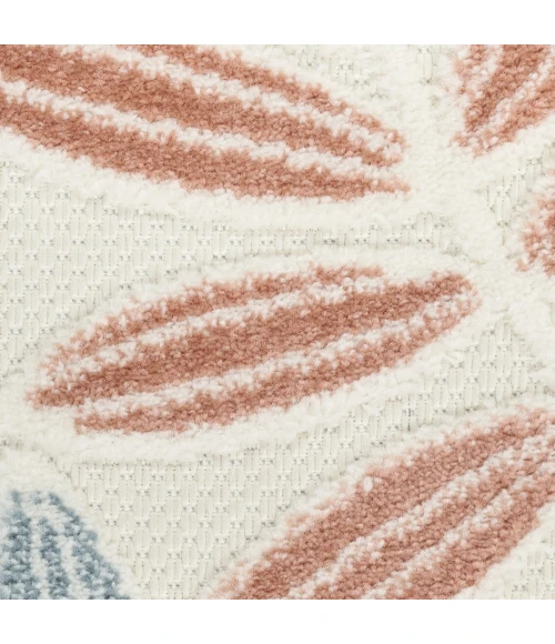 Nourison Aloha Ivory Blue ALH18 9 ft. X 12 ft. Rect. Rug