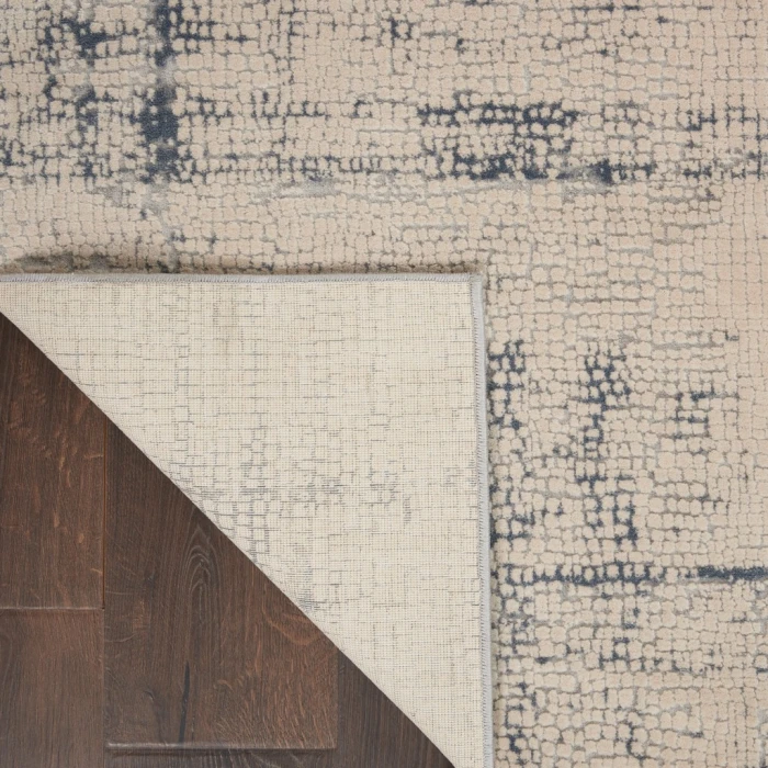 Nourison Rustic Textures Area Rug RUS06-Ivory/Blue