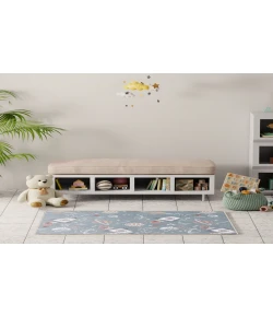 Nourison Home Astra Machine Washable ASW18 Blue Multicolor 3 ft. 3 in. X 5 ft. Area Rug