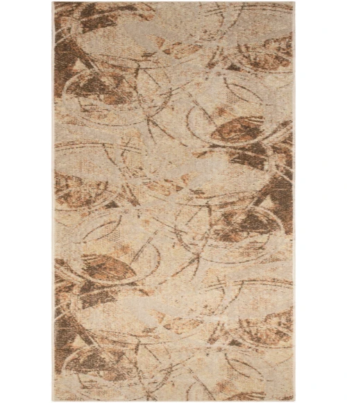 Nourison Astra Machine Washable Beige ASW14 2 ft. X 6 ft. Rectangle Rug