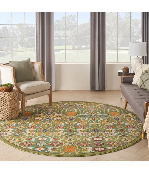 Nourison Allur Area Rug ALR03 Sage Ivory