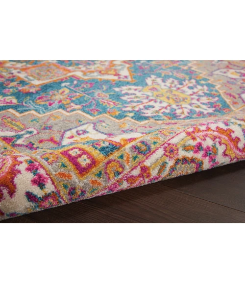 Nourison Passion Area Rug PSN20-Teal Multicolor