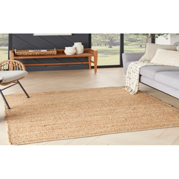 Nourison Natural Jute Natural NJT01 5 ft. Square Rug
