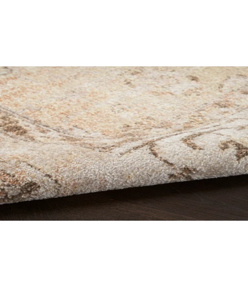 Nourison Astra Machine Washable Beige ASW11 2 ft. 2 in. X 10 ft. Rectangle Rug