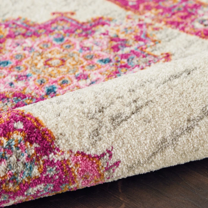 Nourison Passion Area Rug PSN03 Ivory/Fuchsia 12' x 15'