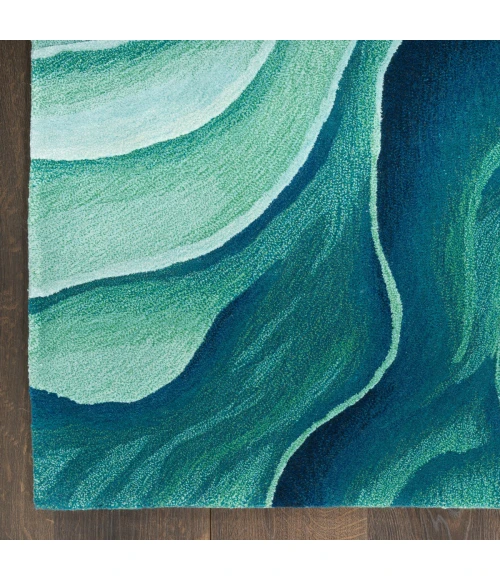 Nourison Prismatic Silver Green PRS42 9 ft. X 12 ft. Rect. Rug