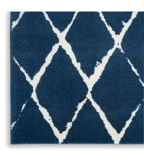 Nourison Twilight Area Rug TWI15 Navy 7'9" x 9'9"