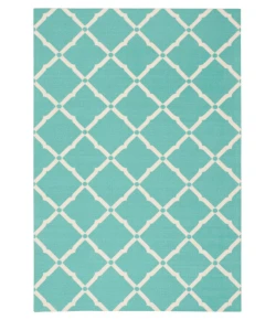 Nourison Home & Garden RS091 Aqua 10 ft. X 13 ft. Area Rug