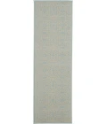 Nourison Jubilant Runner Area Rug JUB06-Ivory/Light Blue