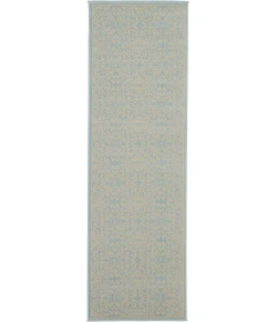 Nourison Home Jubilant JUB06 Ivory Light Blue 2 ft. 3 in. X 7 ft. 3 in. Area Rug