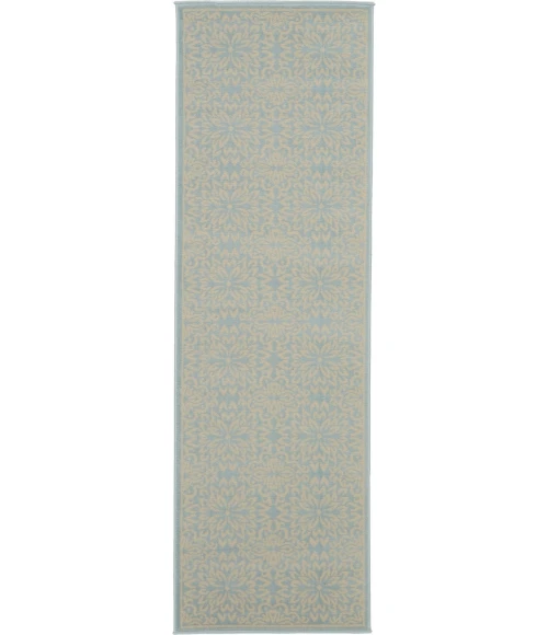 Nourison Jubilant Runner Area Rug JUB06-Ivory/Light Blue