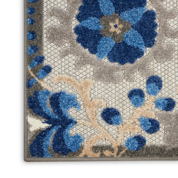 Nourison Aloha Area Rug ALH17-Natural/Blue