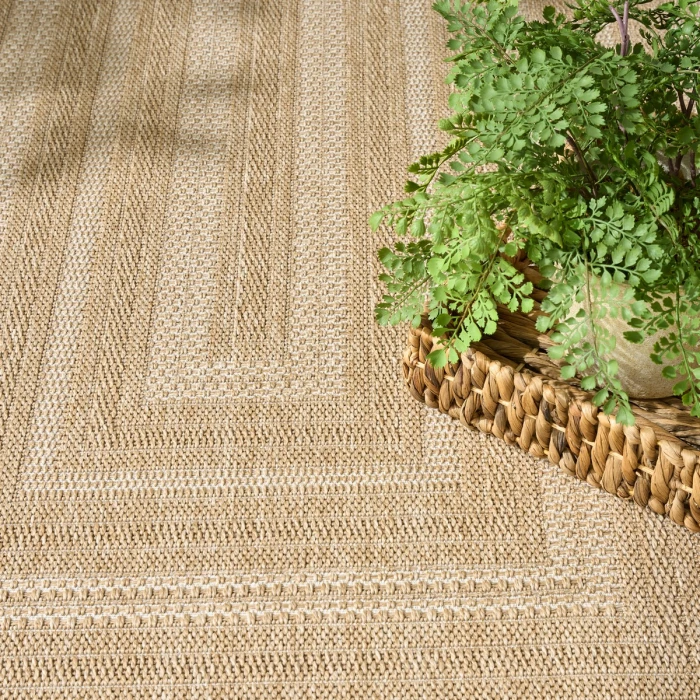 Nourison Tulum Taupe Ivory TLM04 6 ft. X 9 ft. Rect. Rug