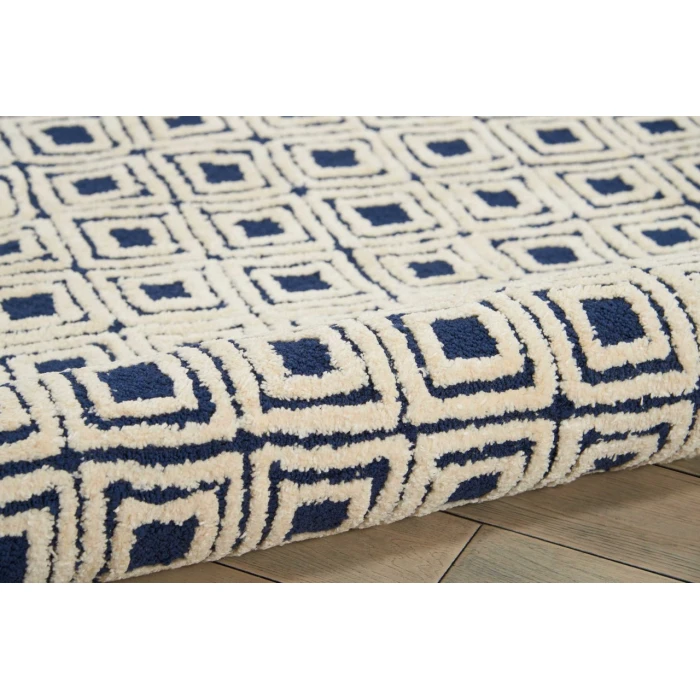 Nourison Home Deco Mod Navy 46358 3ft.9in. x 5ft.9in. Rect. Rug