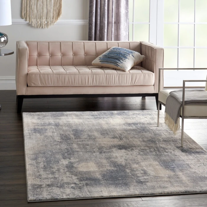 Nourison Rustic Textures Area Rug RUS02-Blue/Ivory