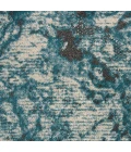 Nourison Maxell Area Rug MAE08 Ivory/Teal 3'10" x 3'10"round