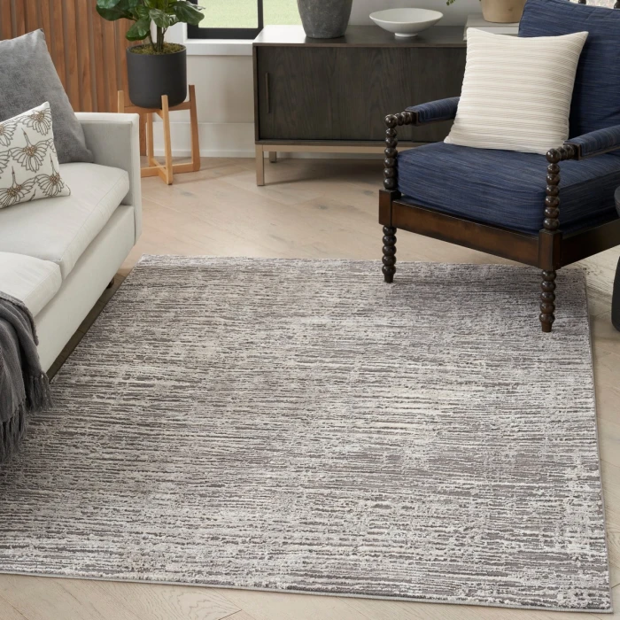 Nourison Sustainable Trends Ivory Grey SUT01 6 ft. X 9 ft. Rect. Rug