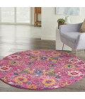 Nourison Passion Area Rug PSN01 Fuchsia 4' Round