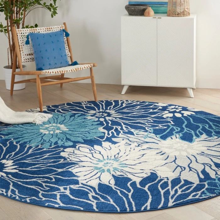 Nourison Passion Area Rug PSN17-Navy/Ivory