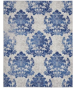 Nourison Home Whimsicle WHS11 Ivory Navy 7 ft. X 10 ft. Area Rug