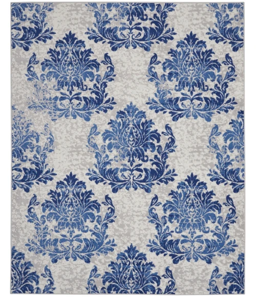 Nourison Whimsicle Area Rug WHS11-Ivory Navy
