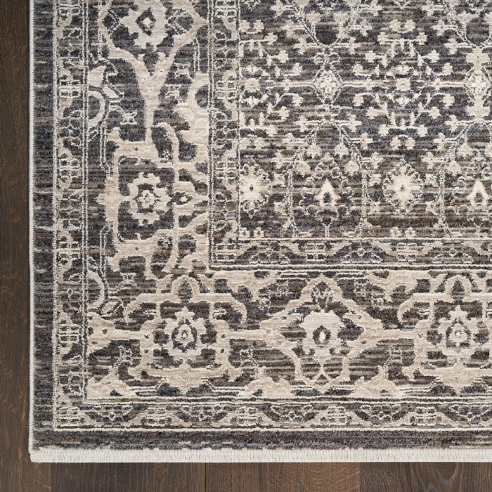 Nourison Shadows Charcoal Ivory SHW04 6 ft. X 9 ft. Rect. Rug
